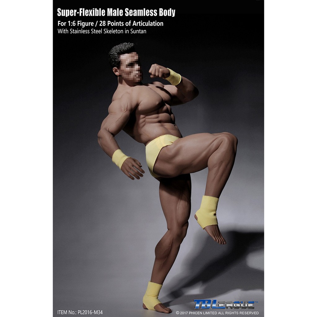 Mô hình TBLeague Phicen Super Flexible Male Seamless Body M34 1/6  - Hàng chính hãng