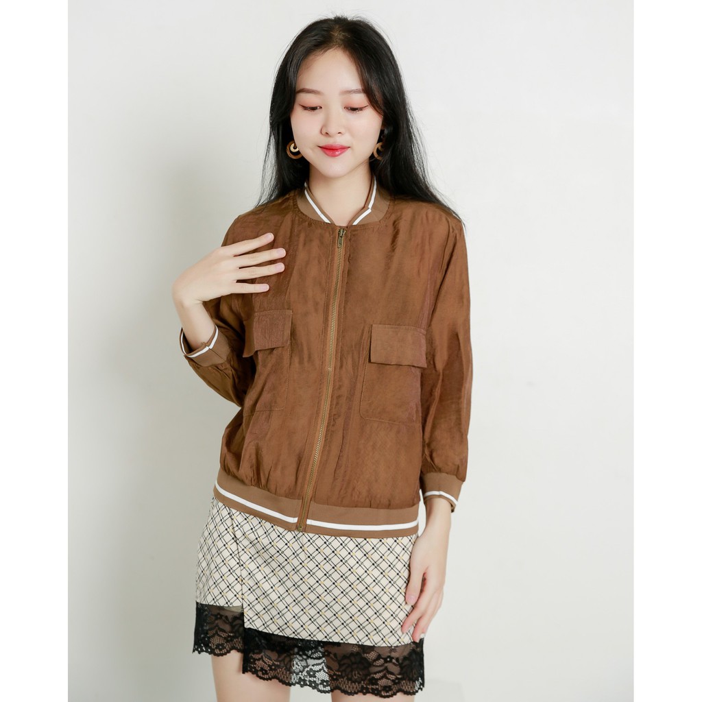 [Mã FAMALLT5 giảm 15% đơn 150k] Áo khoác Bomber cổ bo dài tay J-P Fashion | BigBuy360 - bigbuy360.vn