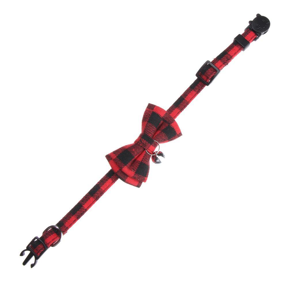 SUYO Vòng Cổ Caro Có Chuông Cho Thú Cưng