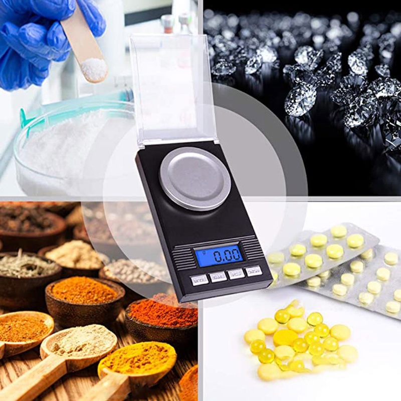 Cân Điện Tử Màn Hình LCD 50g / 0.001g Chuyên Dụng Cân Trang Sức