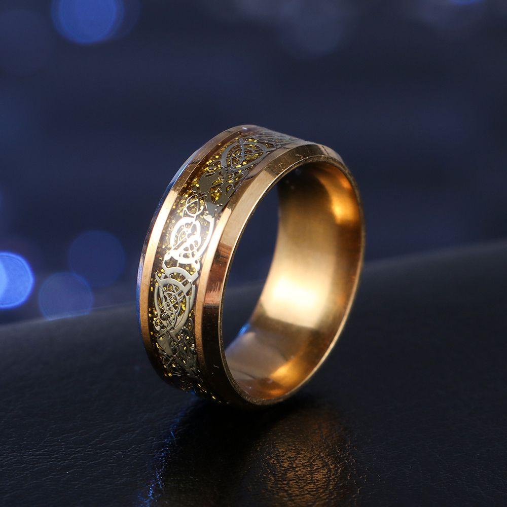 Nhẫn Hoa Hồng Titan 8mm Cho Nam