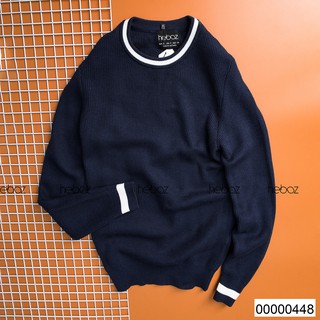 [HẾN STORE MENSWEAR] Áo len Heboz viền cổ 5M -thiết kế viền cổ nổi bật, khác lạ - 00000448