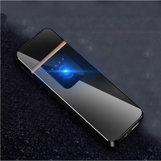 Bật lửa điện cảm ứng 2 mặt Touch Screen LED pin sạc USB