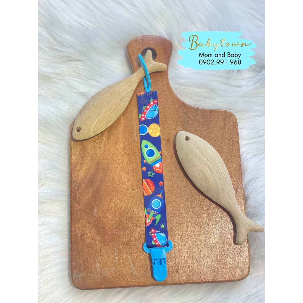 Dây kẹp ti giả Babygoal/KUKU/TGM hoạ tiết xinh xắn, tiện dụng