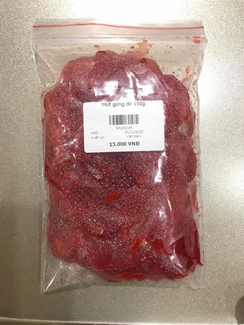 Mứt gừng đỏ 100g | BigBuy360 - bigbuy360.vn