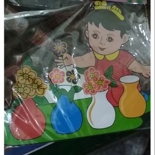 Tranh góc decan mút xốpt trang trí