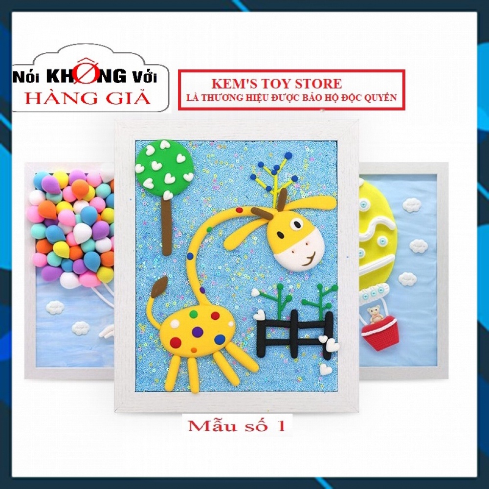 Bộ tranh đất nặn ngọc trai cho bé , đồ chơi giáo dục
