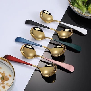 Set 5 thìa NiNox mạ vàng cao cấp