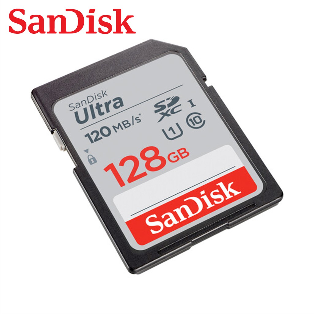 Thẻ Nhớ Máy Ảnh SDHC SanDisk Ultra 128GB 120MB/s - SDSDUN4-128G-GN6IN - Hàng Phân Phối Chính Hãng