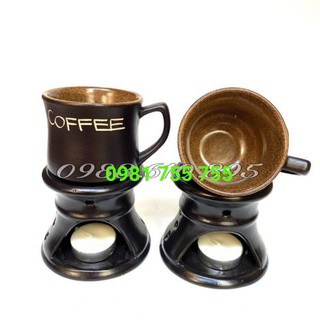 Bếp hâm nóng cafe cỡ lớn + Tặng nến viên