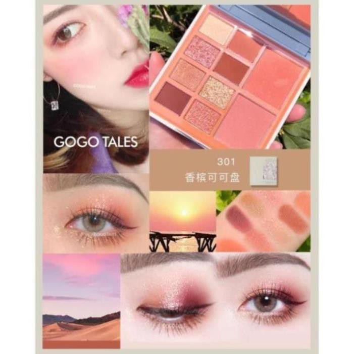 Phấn Mắt Gogo Tales Retro Velvet Eye Shadow Palette 10 ô