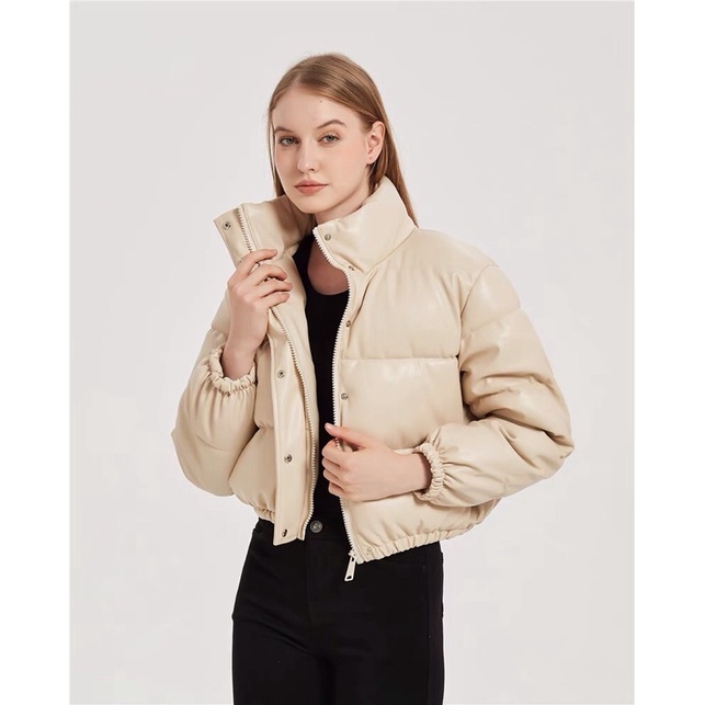 Áo khoác phao croptop