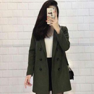 Măng tô dạ khoác Asos