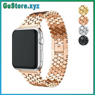 Dây Apple Watch Kim Loại Họa Tiết Vảy Cá Cho Đồng Hồ Thông Minh Series 1/2/3/4/5/6/SE size 38/40/42/44mm