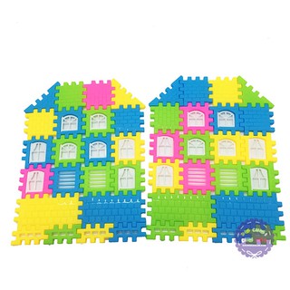 Bộ đồ chơi xếp hình ngôi nhà 3D bằng nhựa Bricks Set