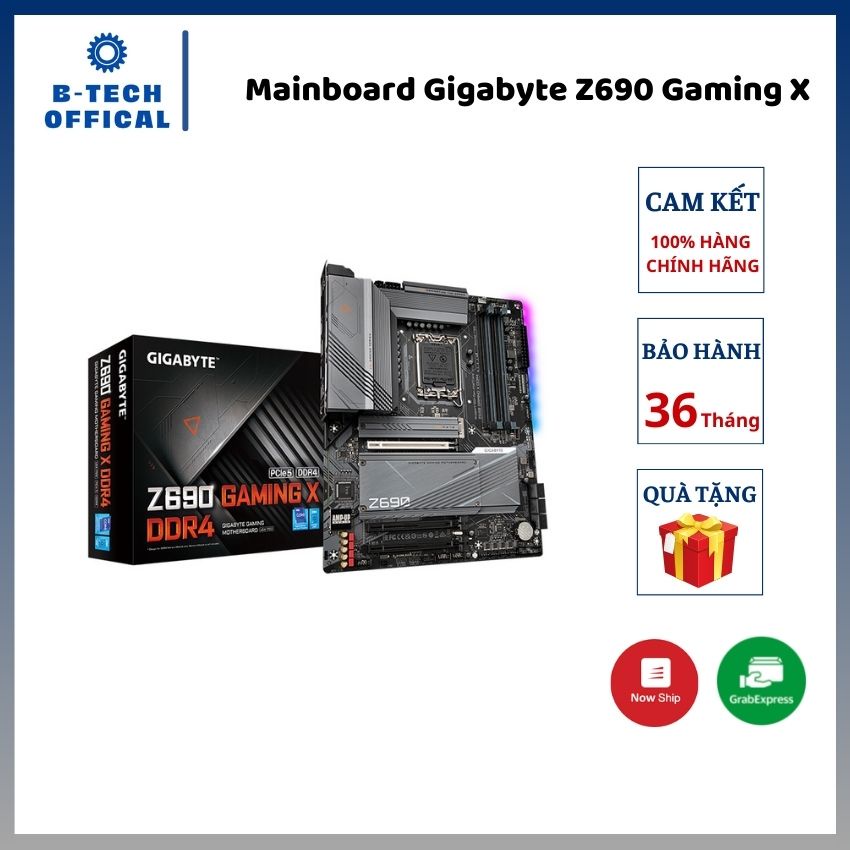 Mainboard Gigabyte Z690 GAMING X (Intel Z690, Socket 1700, ATX, 4 khe Ram DDR4) - Hàng chính hãng