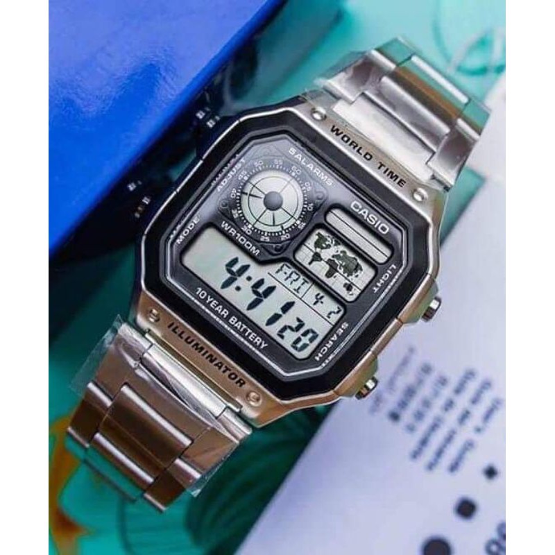 Đồng hồ nam nữ Casio AE-1200WHD chính hãng