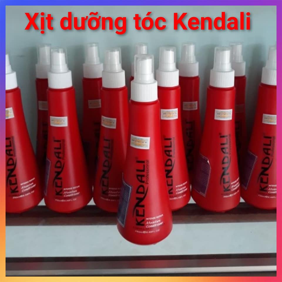 Sữa xịt nước dưỡng tóc KENDALI siêu mềm thơm bóng mượt giữ màu phục hồi tóc uốn duỗi nhuộm ( chai màu đỏ ) 😘 FREESHIP 🍔.
