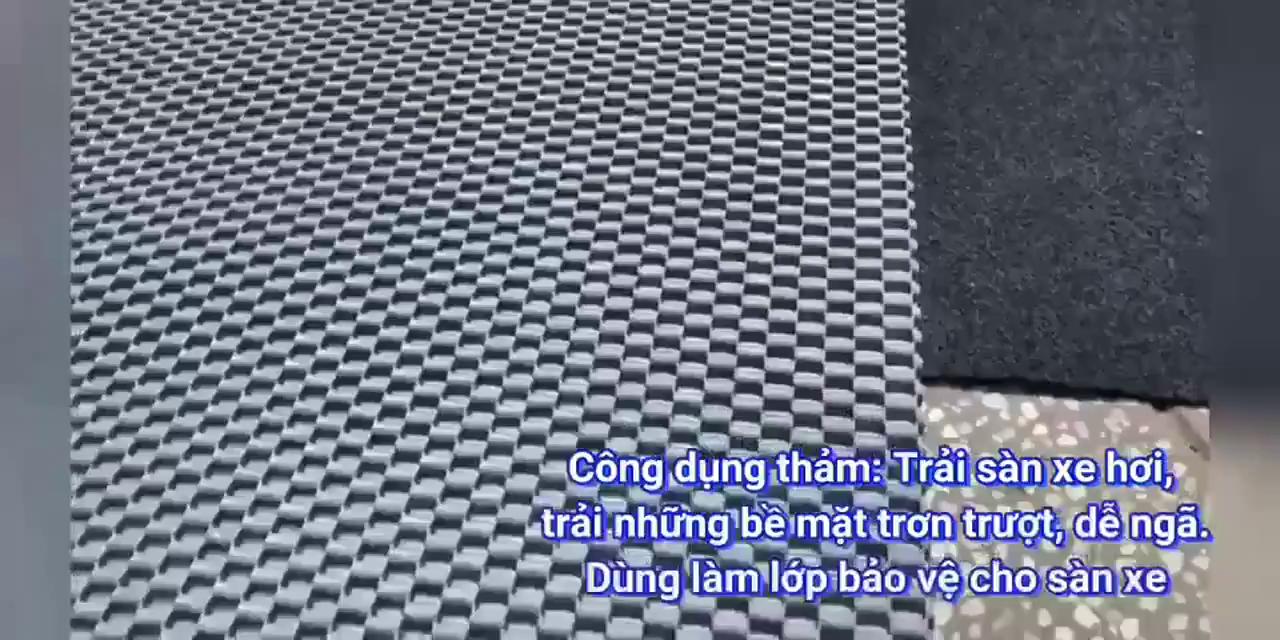 Thảm Lót Sàn, Lót Cốp ô Tô Bằng Cao Su 2 chỗ và xe tải - Tấm 60x150cm - Vân 3D tạo độ bám cao, có khả năng chống trượt | BigBuy360 - bigbuy360.vn