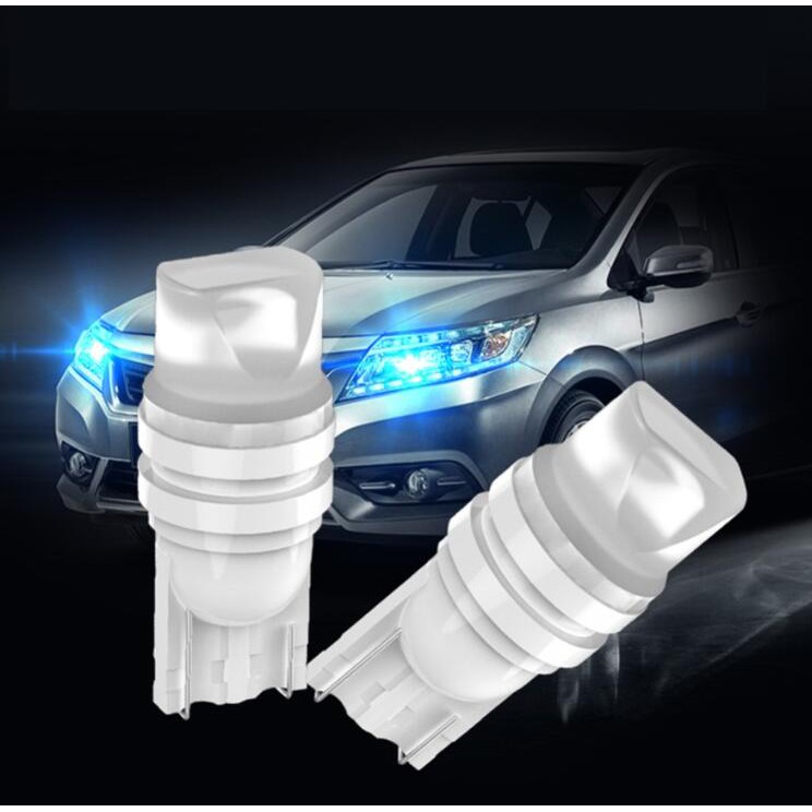Bóng Đèn Led T10 5W Bằng Gốm Màu Đỏ/Vàng/Trắng/Xanh Dương/Xanh Lá Phù Hợp Cho Xe Hơi Và Xe Máy