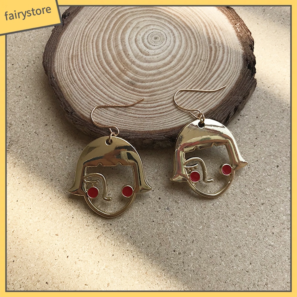 Khuyên Tai Hợp Kim Hình Khuôn Mặt Vui Nhộn