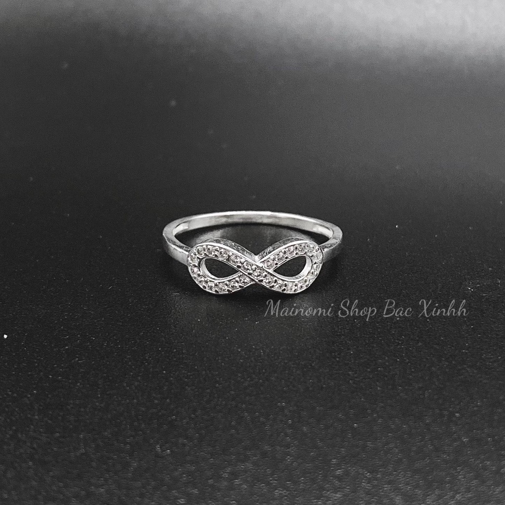 Nhẫn vô cực đính đá MAINOMI biểu tượng của sự vĩnh cửu trường tồn may mắn