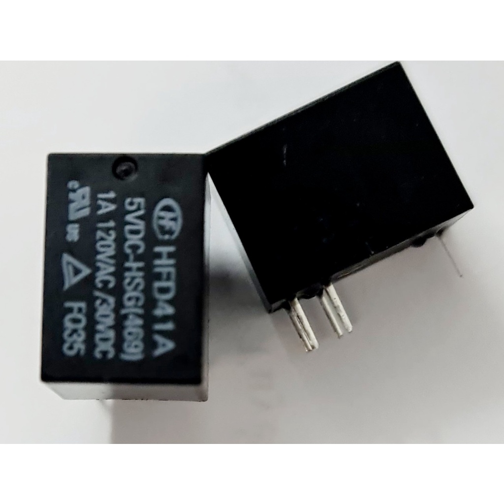 Rơ le 5V HFD41A, relay Hongfa HFD41A 5V 1A, relay 5V 1A 5 chân, relay mini