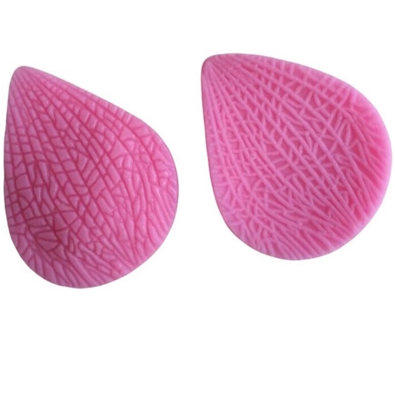 Set 2 Khuôn Silicone Tạo Hình Cánh Hoa Phong Lan Trang Trí Bánh