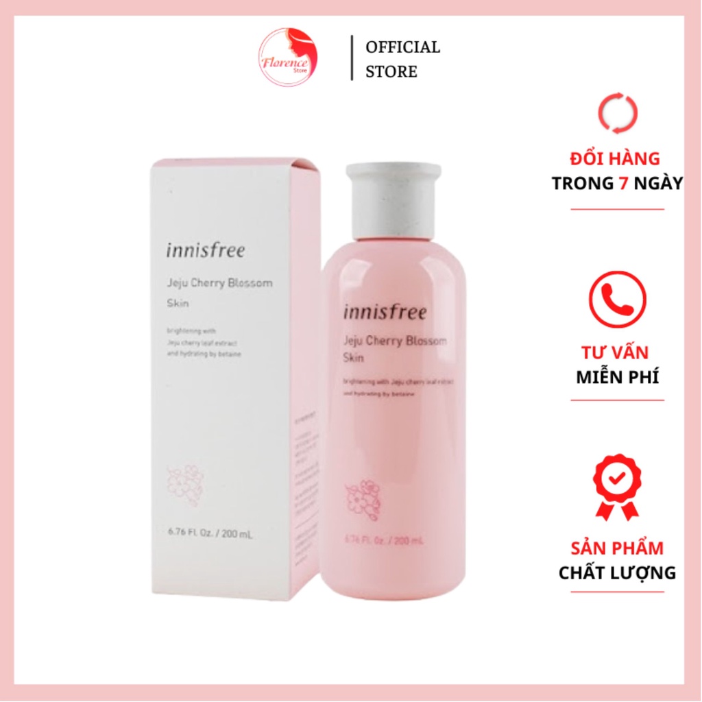 NƯỚC HOA HỒNG INNISFREE Dưỡng ẩm Chiết Xuất Từ Lá Hoa Anh Đào Hoàng Gia