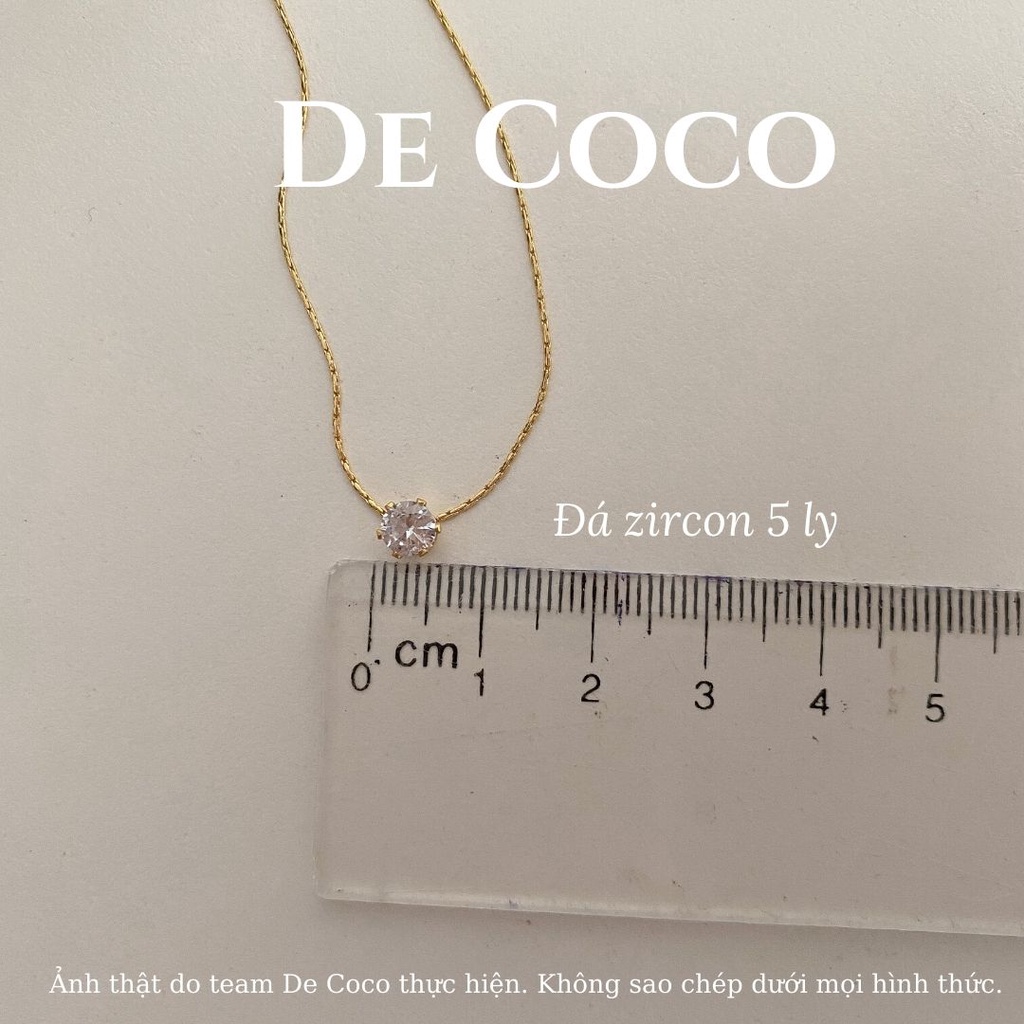 [KHÔNG ĐEN GỈ] Vòng cổ titan basic Saphire De Coco decoco.accessories