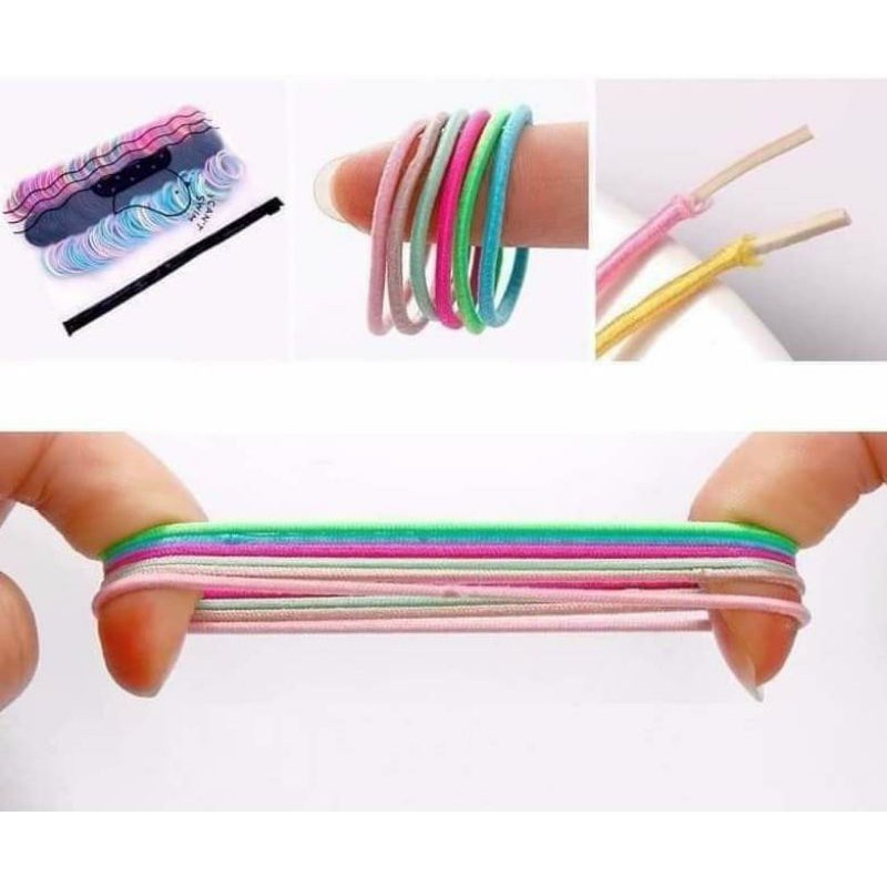 Set 500 chun dây buộc tóc cho bé