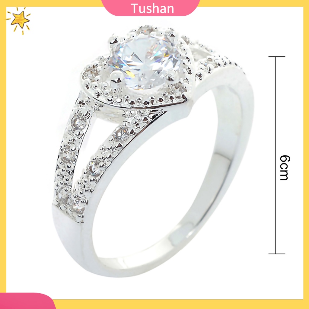 Nhẫn đính kim cương giả tinh tế cho nữ