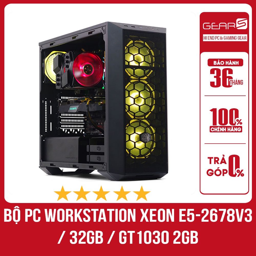 BỘ PC WORKSTATION XEON E5 2678v3 / 32GB / VGA GT1030 2GB