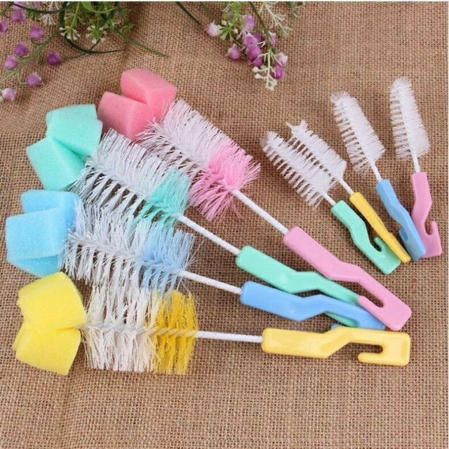 Cọ bình Sữa Và Núm Ti 2 Chi Tiết