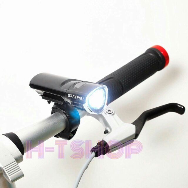 Bộ đèn RAYPAL 5LED đèn pha + đèn sau xe đạp