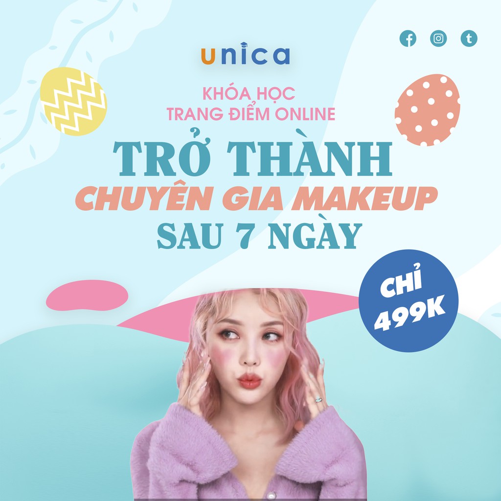FULL 2 khóa học Trở thành CHUYÊN GIA MAKEUP sau 7 ngày - TẶNG 1 khóa học [UNICA.VN]