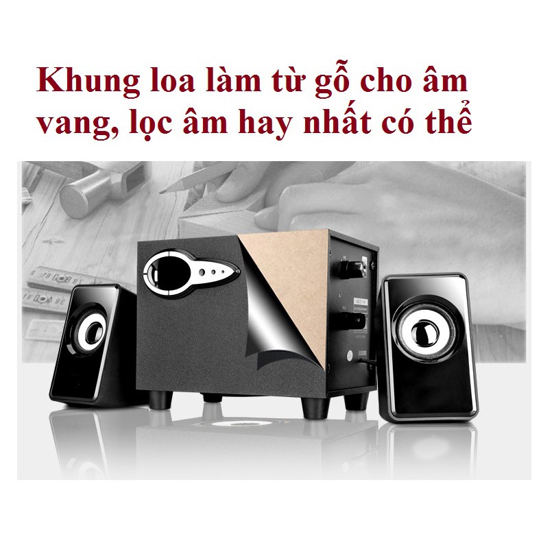 Loa nghe nhạc giá rẻ điện Thoại, máy tính, tivi vi tính bass treb PKCB 301 PF7