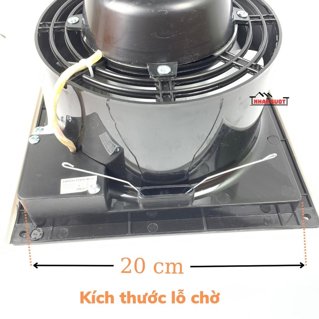 Quạt thông gió hút trần thẳng GRINEU lỗ chờ 20x20 cm GET 15-A1