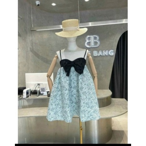 Đầm voan babydoll cổ vuông bầu bì bon chen thoải mái MAGB2806206