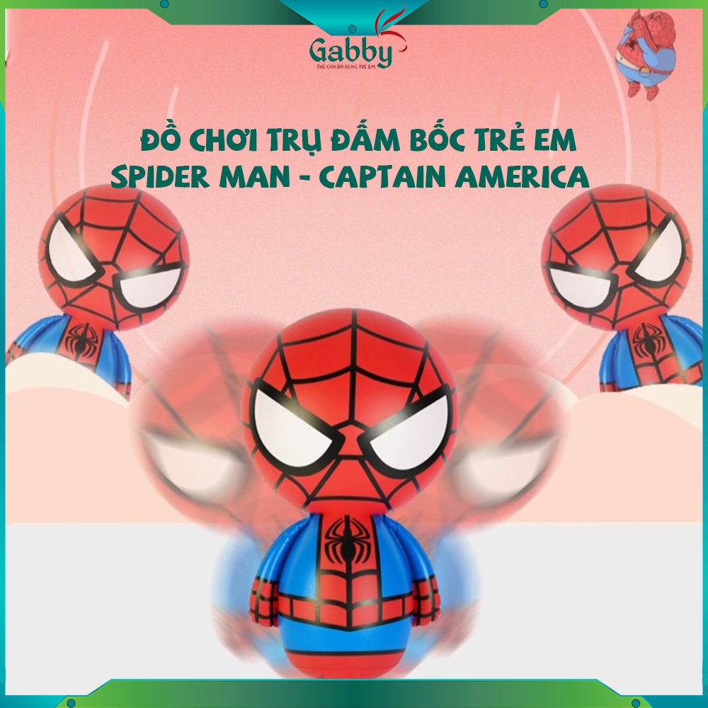 ĐỒ CHƠI TRỤ ĐẤM BỐC BOXING LẬT ĐẬT SIÊU NHÂN D.I.S.N.E.Y (CAPTAIN AMERICA/ SPIDERMAN)