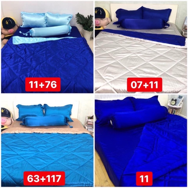 Bộ ga phi lụa m6( 2 bao nằm, 1 bao ôm, 1 drap) | BigBuy360 - bigbuy360.vn