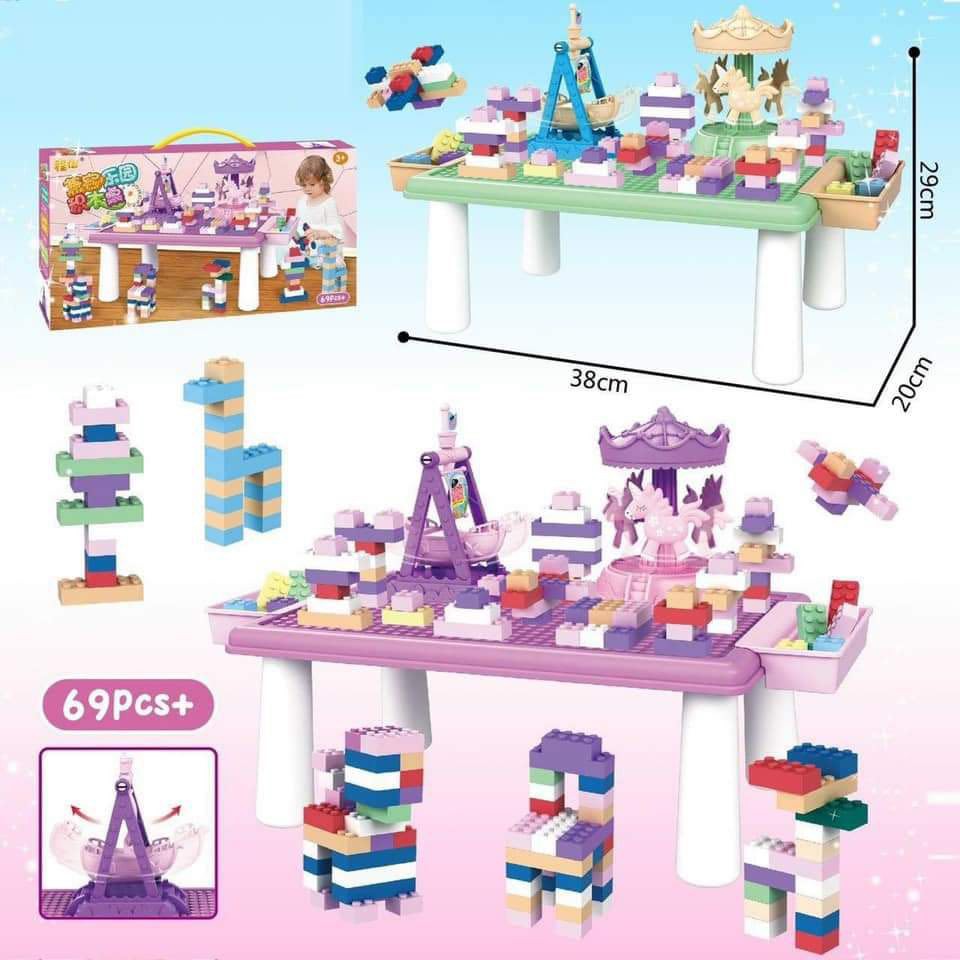 BÀN XẾP HÌNH LEGO CHO BÉ