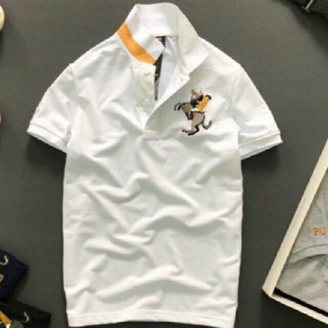 Áo thun nam cổ bẻ hình thêu DBP837