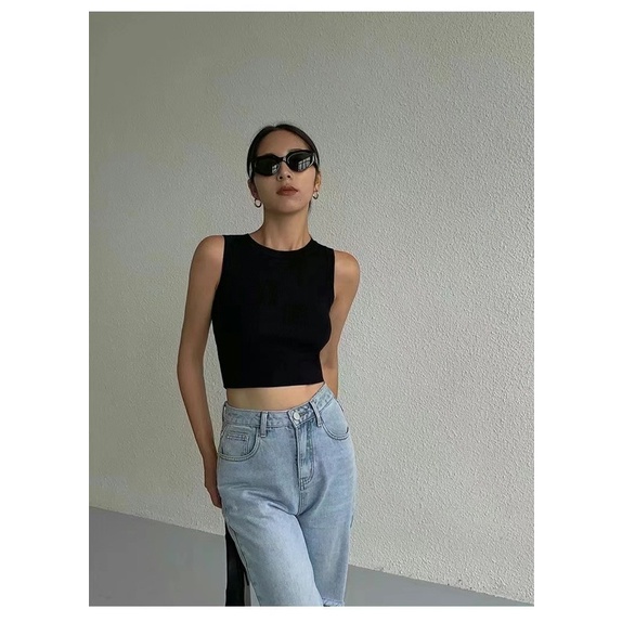 Áo tanktop dáng ngắn sang chảnh