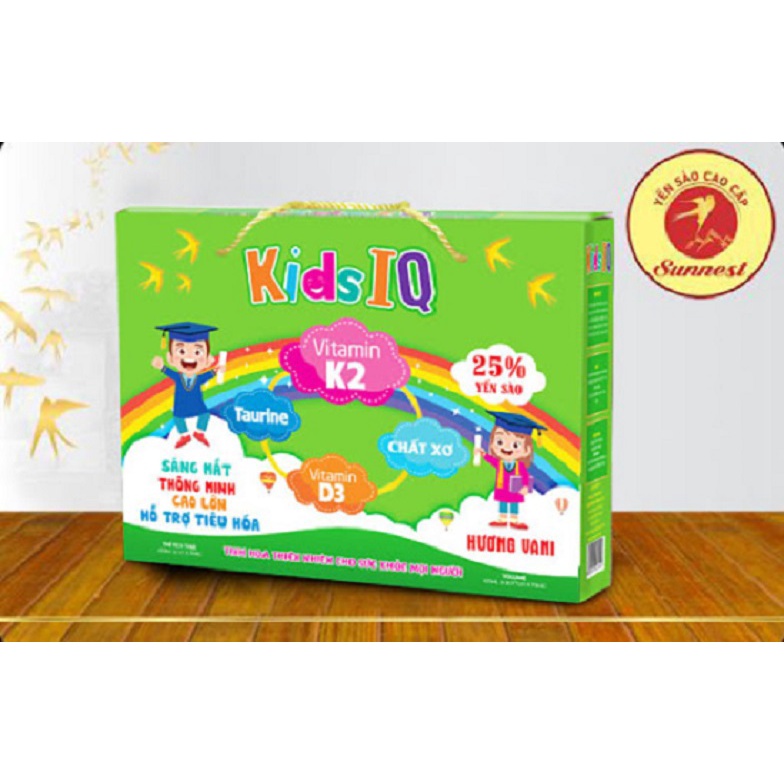 Lốc 6 hủ yến xào cao cấp chuyên dùng cho bé Sunnest kid IQ 25% tổ yến cao cấp.