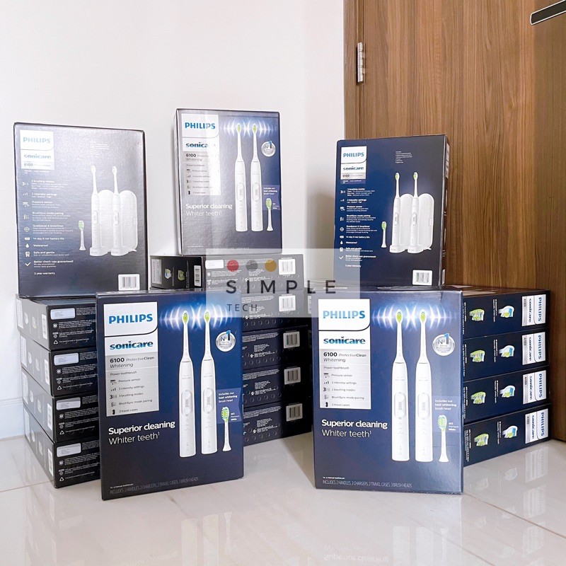 Bàn chải đánh răng điện Philips Sonicare ProtectiveClean 6100 [ Hàng Mỹ ]