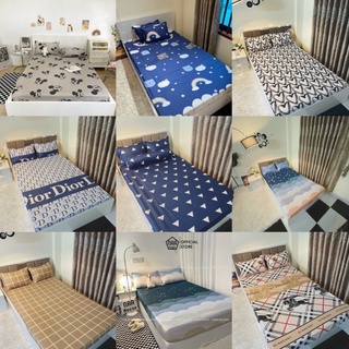 Set Ga Giường Kèm 2 Vỏ Gối Cotton Poly Đủ Size Nhiều Mẫu Mã