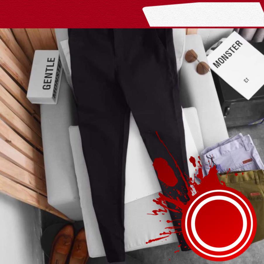 Quần kaki nam co giãn đen dài ống côn cao cấp Veratino đen, xanh rêu, xanh than, xám, nâu slimfit ôm dáng