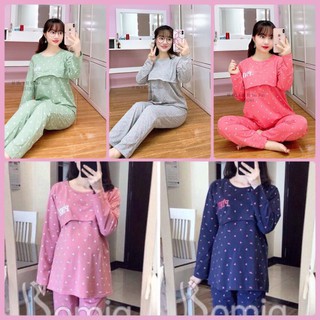 [HOT DEAL] Bộ bầu và sau sinh dài tay Pink Hàng Loại 1