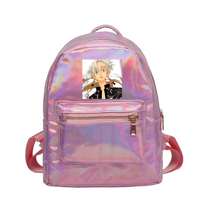 Balo hologram HỒNG in hình nhân vật TOKYO REVENGERS Kịch Trường Của Takemichi anime chibi thời trang xinh xắn độc đáo